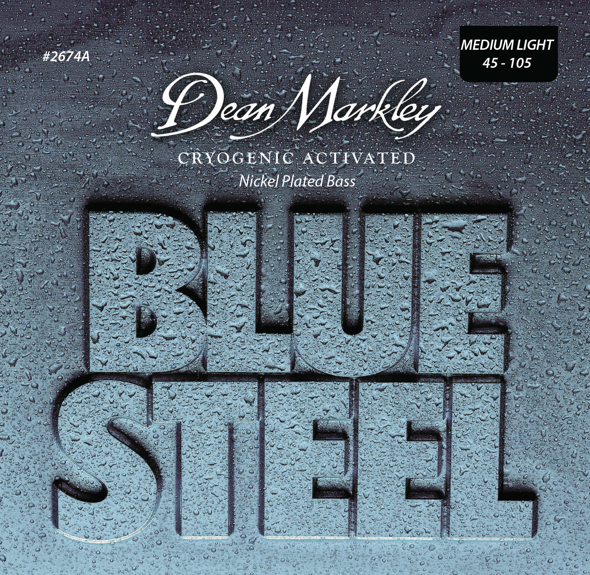 Dean Markley Blue Steel - 2674 A - Electric Bass String Set, Nickel Plated Steel, 4-String, Medium Light, .045-.105