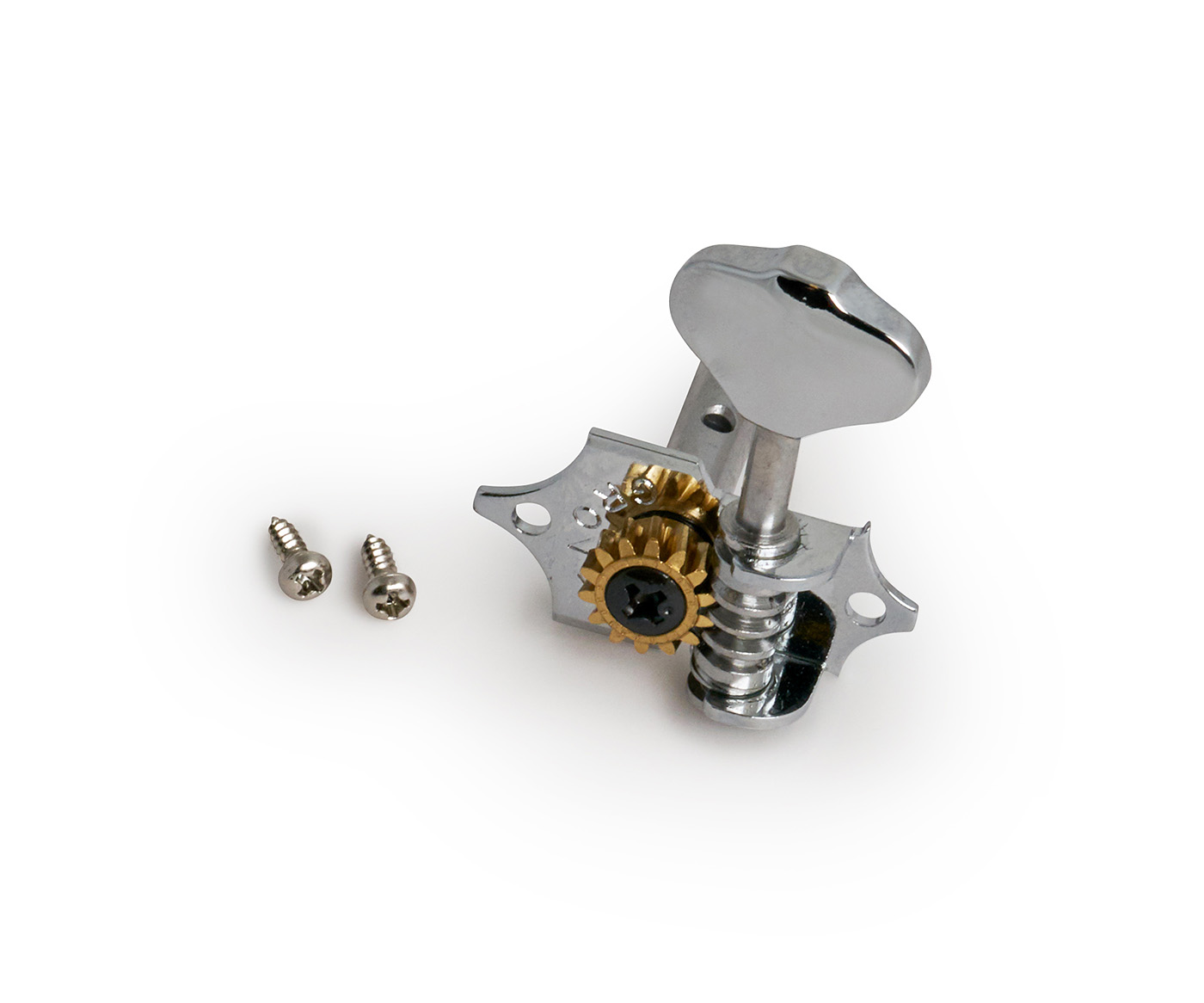 Kala Spare Parts - Grover Machine Head, Open Gear, Metal Knob, Right - Chrome