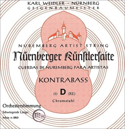 Nürnberger Künstlersaite A 3/4 Kontrabass Einzelsaite, Chromstahl