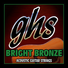 GHS Bright Bronze - BB100 - Acoustic Guitar String Set, 80/20 Bronze, 12-String Medium, .012-.052