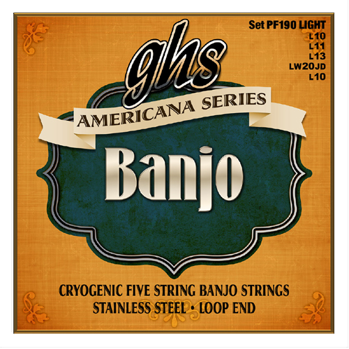 GHS Americana Series - PF190 - Banjo 5-String Set, Light