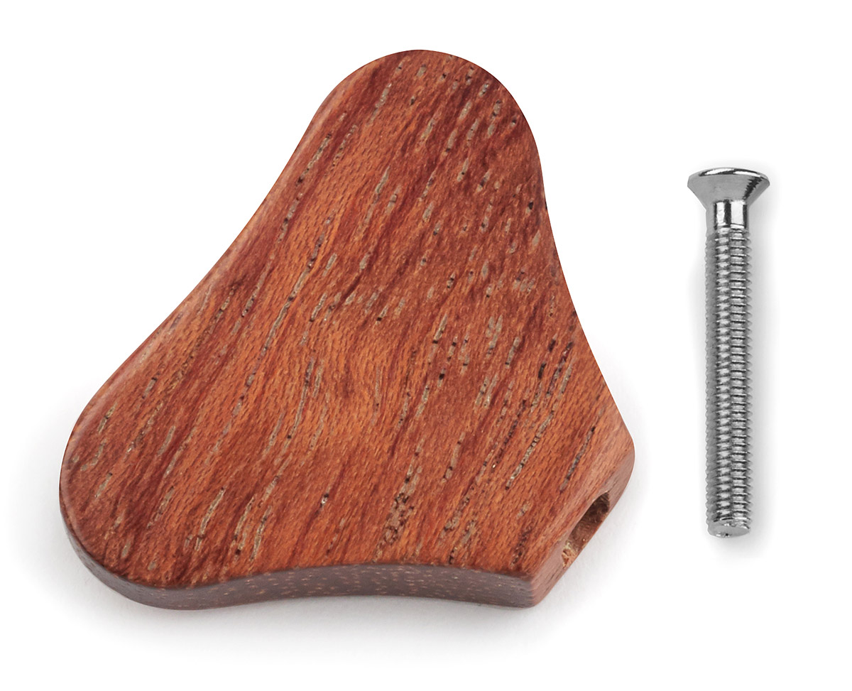 Warwick Parts - Wooden Peg for Warwick Machine Heads - Bubinga (with Chrome Screw)
