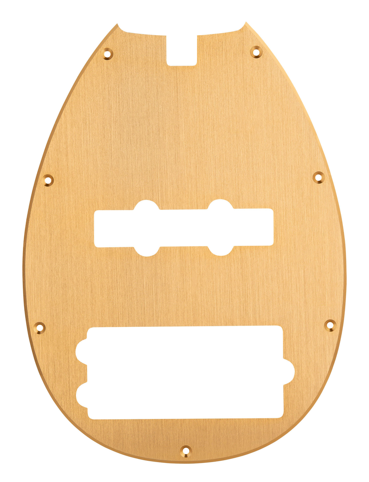 Sadowsky Parts - 21 Fret J/M Bass Pickguard - 5 String - Brushed Gold Aluminum