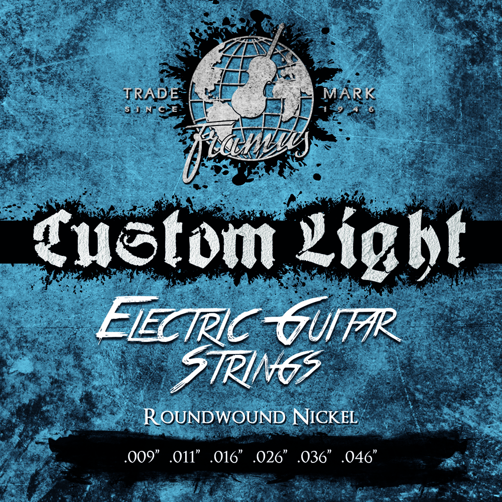 Framus Blue Label Electric Guitar String Set, Nickel-Plated Steel - Custom Light, .009"-.046"