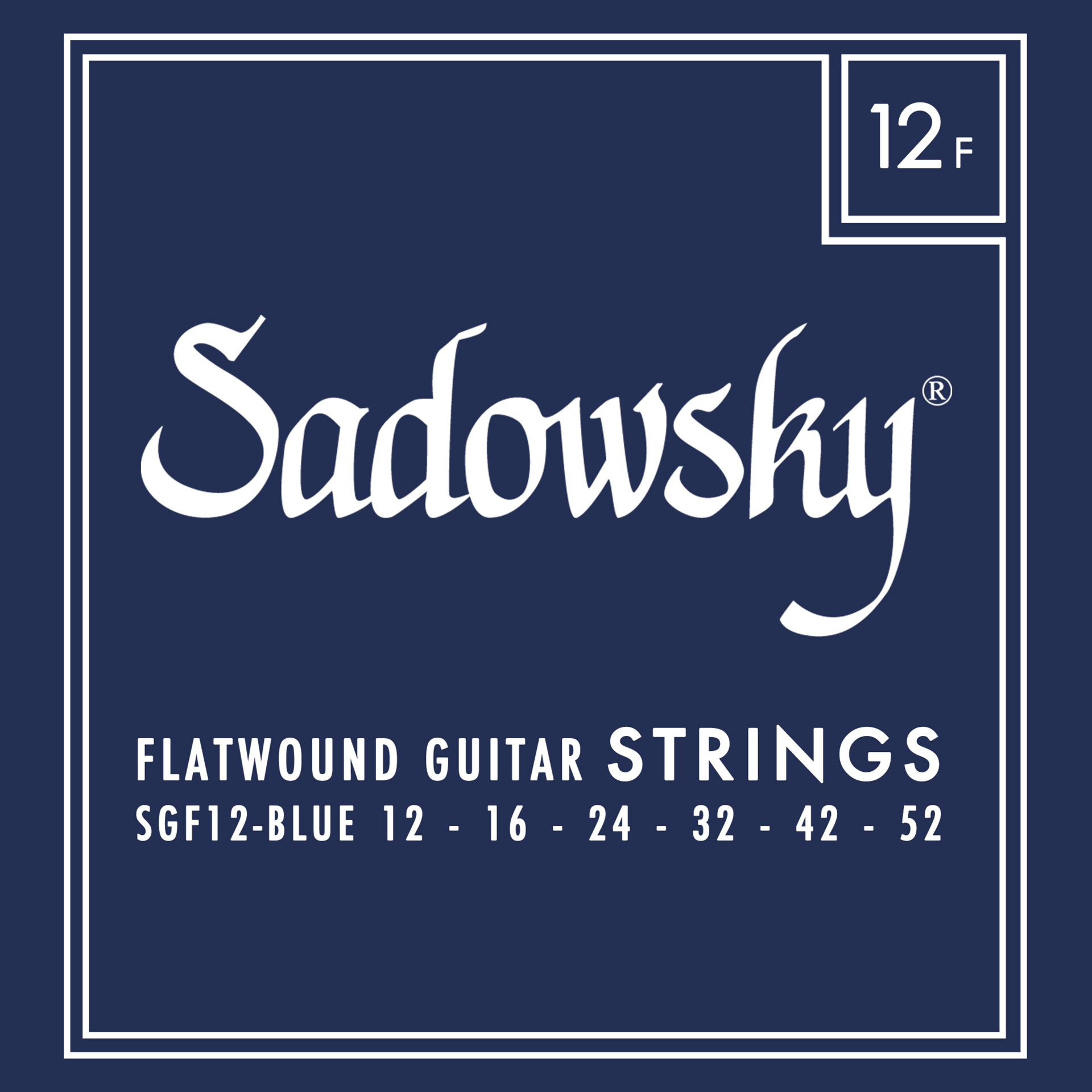 Sadowsky Blue Label Guitar String Set, Stainless Steel, Flatwound - 012-052