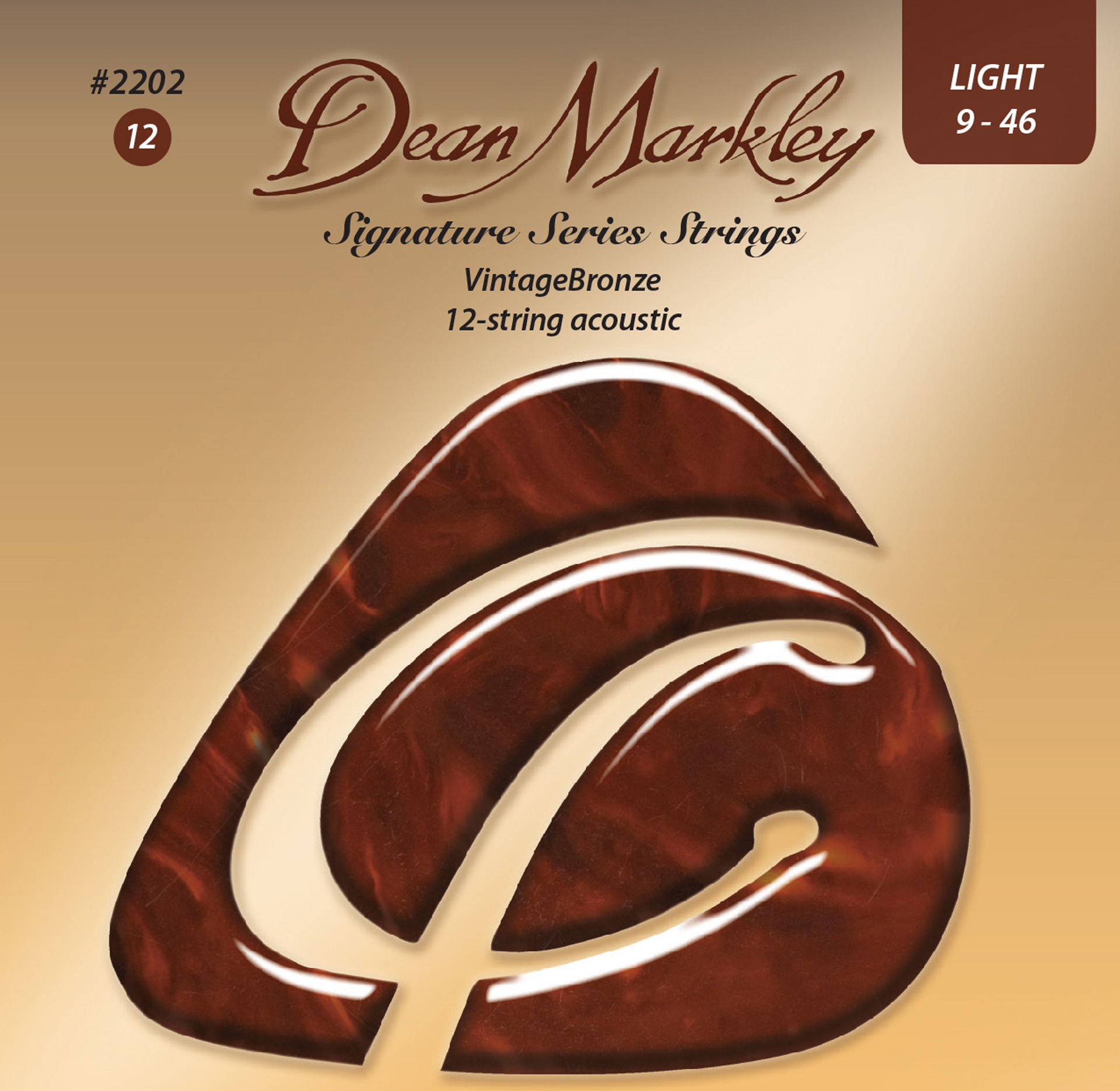 Dean Markley VintageBronze Signature - 2202 - Acoustic Guitar String Set, 12-String, Light, .009-.046