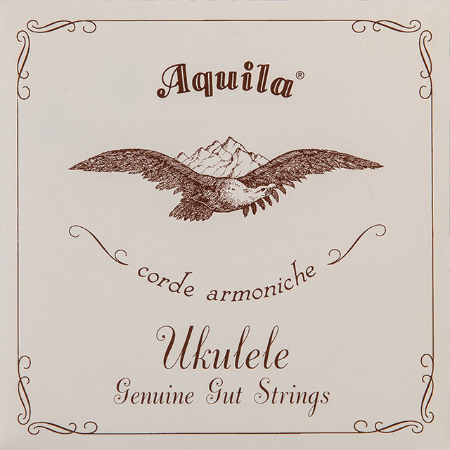 Aquila 43U - Genuine Gut Series, Banjo Ukulele String Set - Soprano, GCEA Tuning (High-G)