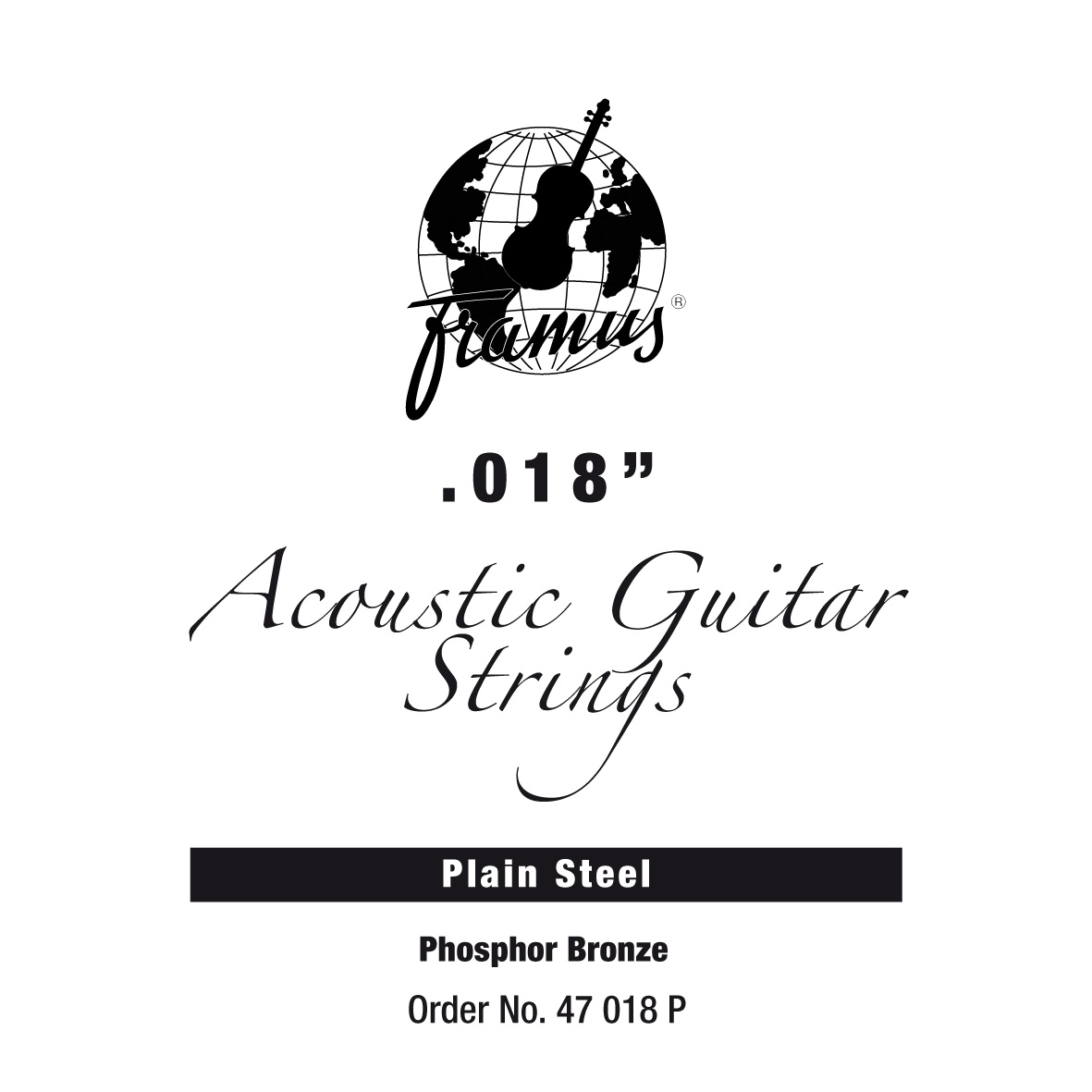Framus Phosphor Bronze - Acoustic Guitar Single String, .018, plain