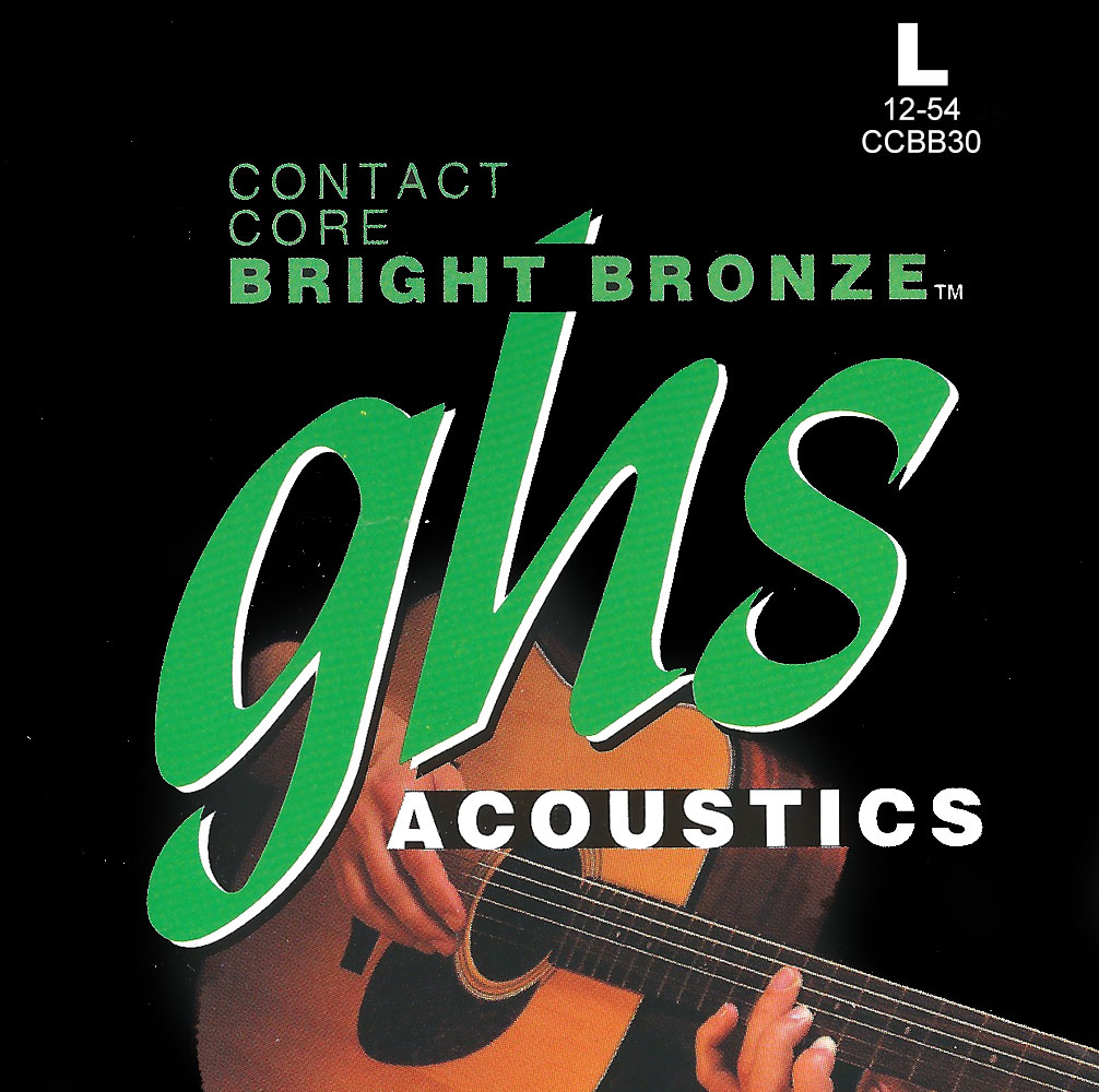 GHS Contact Core Bright Bronze - Acoustic Guitar String Set, Light, .012-.054