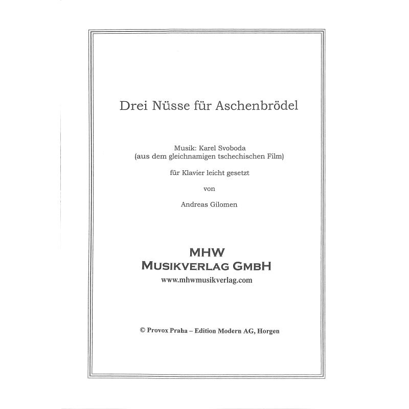Karel Svoboda: Drei Nüsse für Aschenbrödel - Klavier Noten (leicht)