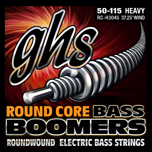 GHS Round Core Bass Boomers - RC-H3045 - Bass String Set, 4-String, Heavy, .050-.115