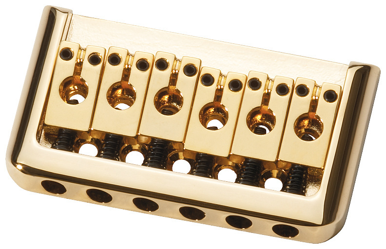 Framus Parts - 1-Piece Guitar Bridge, 6-String - Gold