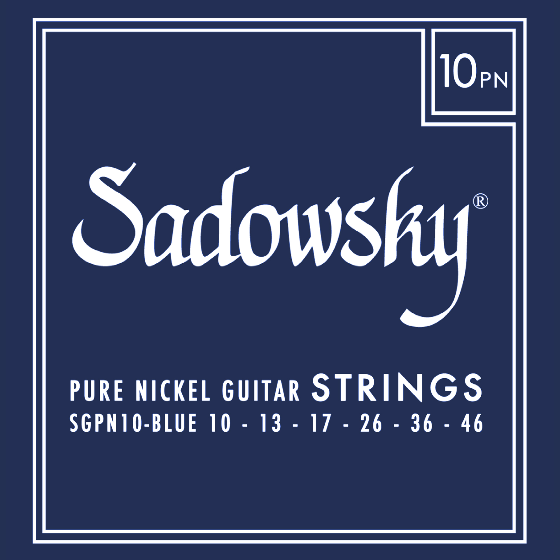 Sadowsky SGPN 1046 - Blue Label E-Gitarre Saiten Set, Pure Nickel - 010-046