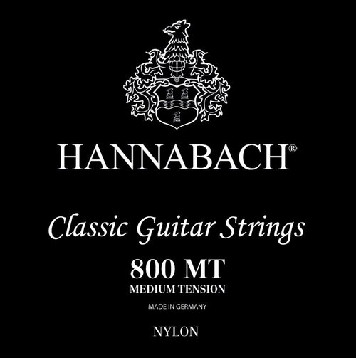 HANNABACH Einzelsaite E6 Klassikgitarre Serie 800 Medium Tension versilbert
