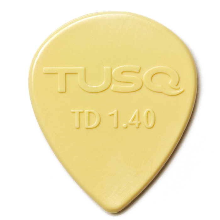 TUSQ - Tear Drop Picks, Player's Pack, 6pcs., vintage white, 1.40 mm