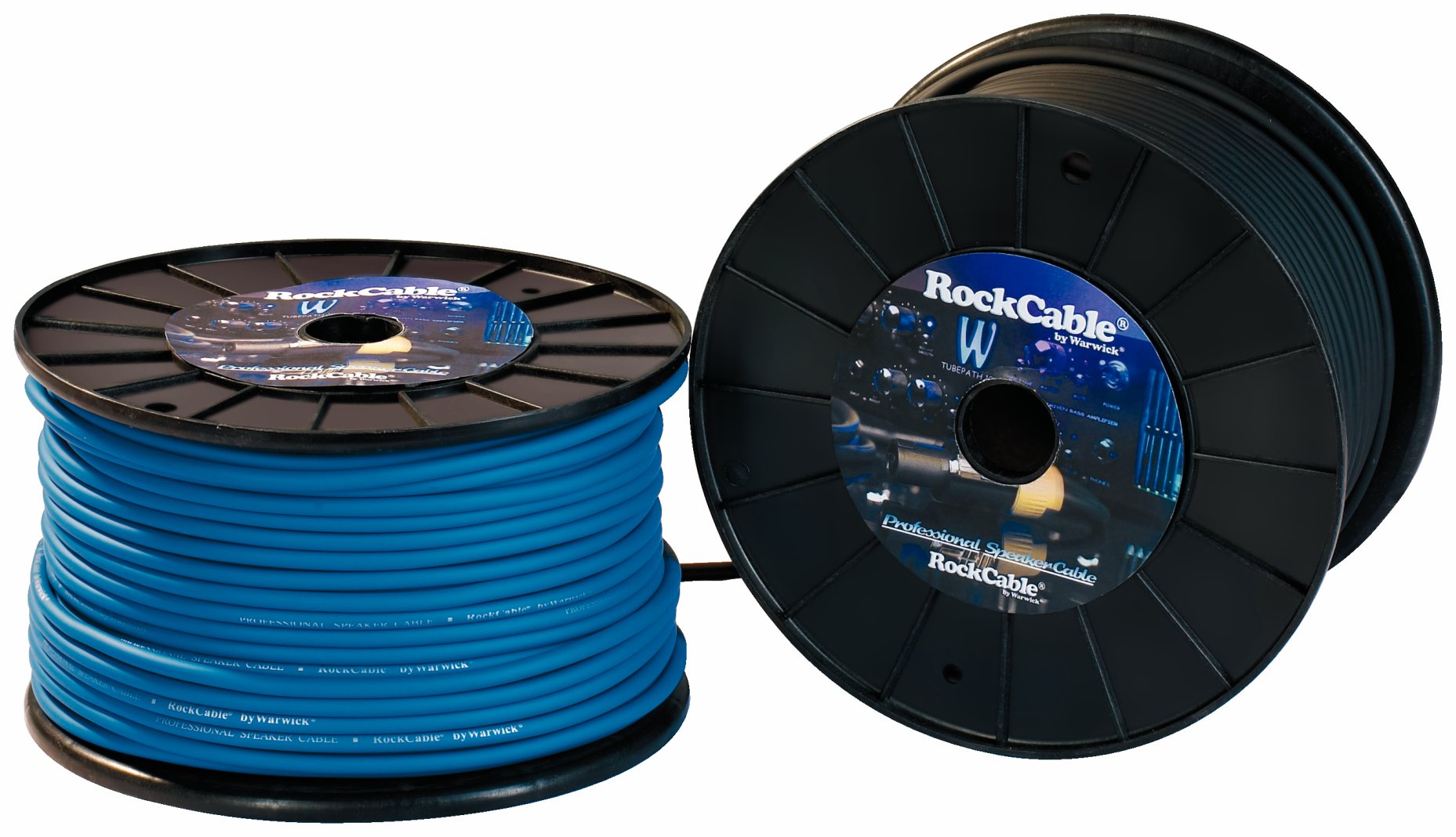 RockCable Speaker Cable Roll (Twin, 2x1.5 mm), 100 m / 328 ft - Black