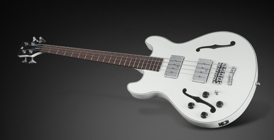 Warwick RockBass Star Bass, Lefthand, 4-String - Solid Creme White High Polish
