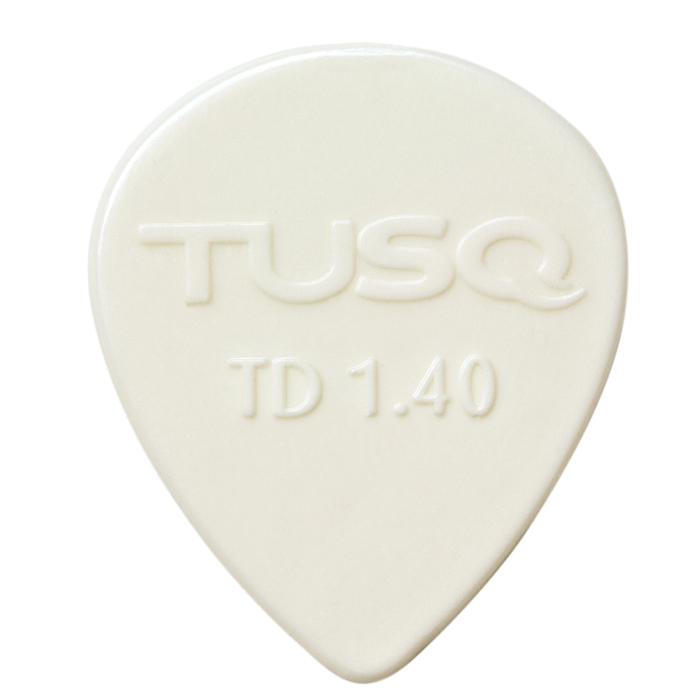 TUSQ - Tear Drop Picks, Player's Pack, 6 pcs., white, 1.40 mm