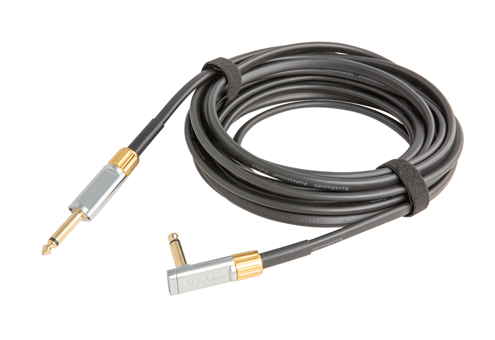 RockBoard Premium Series Flat Instrument Cable, Straight / Angled - 600 cm / 236 7/32"