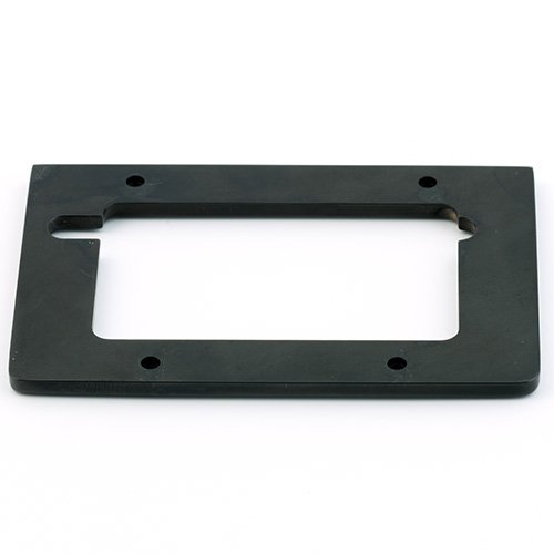 Warwick Parts - Spacer Plate for Schaller 3D Bridge, 5-String / Black (3 mm)