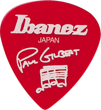 IBANEZ Plektren Signature Serie - Paul Gilbert - 6 Stück rot 1,0 mm Heavy