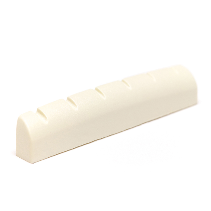 TUSQ PQ-6114-L0 - Acoustic/Electric Guitar Nut, Flat, Slotted, 1 23/32" long , Lefthand Version