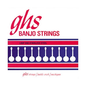 GHS 210 - Banjo String Set, 4-String, Loop End, Tenor, Phosphor Bronze, Light, .009-.028