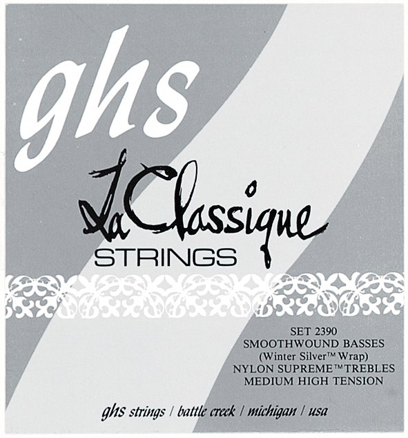 GHS La Classique - 2390 - Classical Guitar String Set, Tie-On, High Tension
