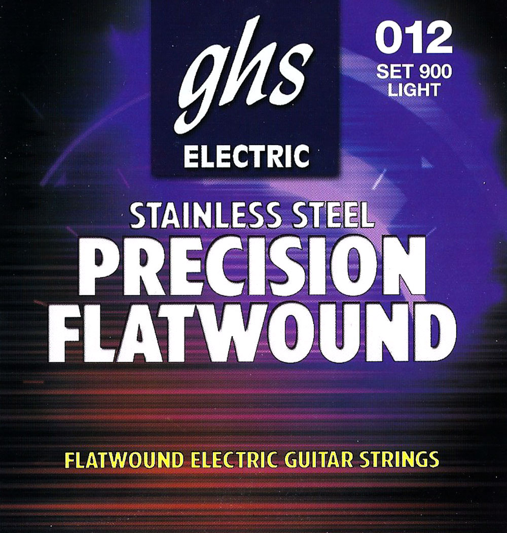 GHS Precison Flatwound - 900 - Electric Guitar String Set, Ultra Light, .012-.050