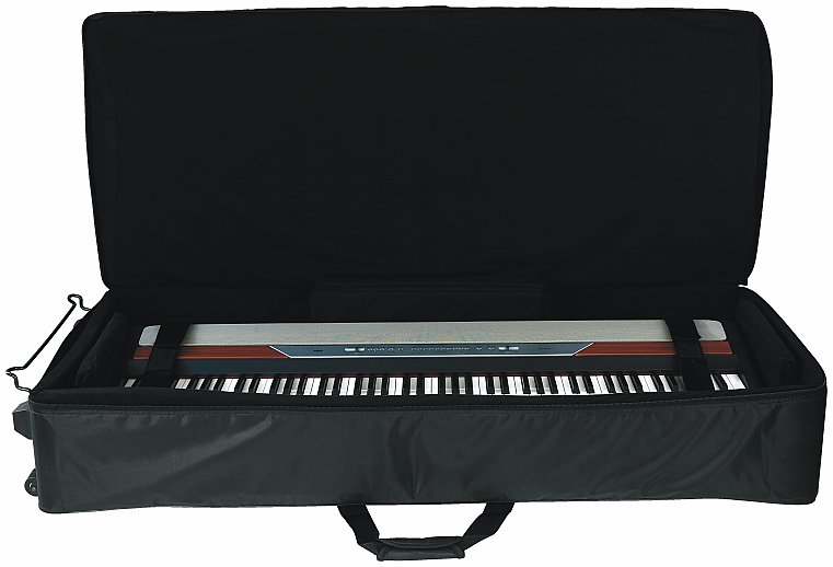RockCase RC 21633 B - Premium Line - Keyboard Soft-Light Case mit Rollen, 88 Tasten