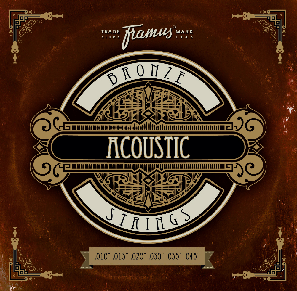 Framus Bronze Acoustic Guitar String Set - Extra Light, .010"-.046"