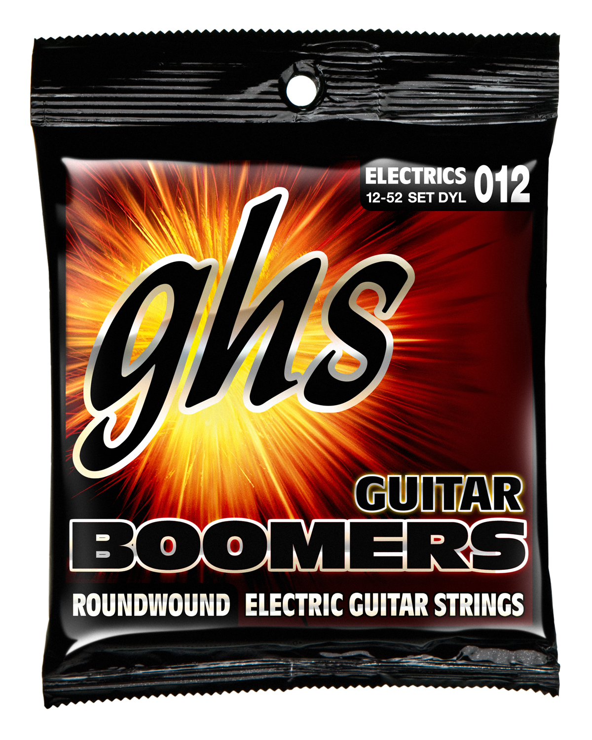 GHS Guitar Boomers Wound 3rd - DYL - Electric Guitar String Set, Light, .012-.052