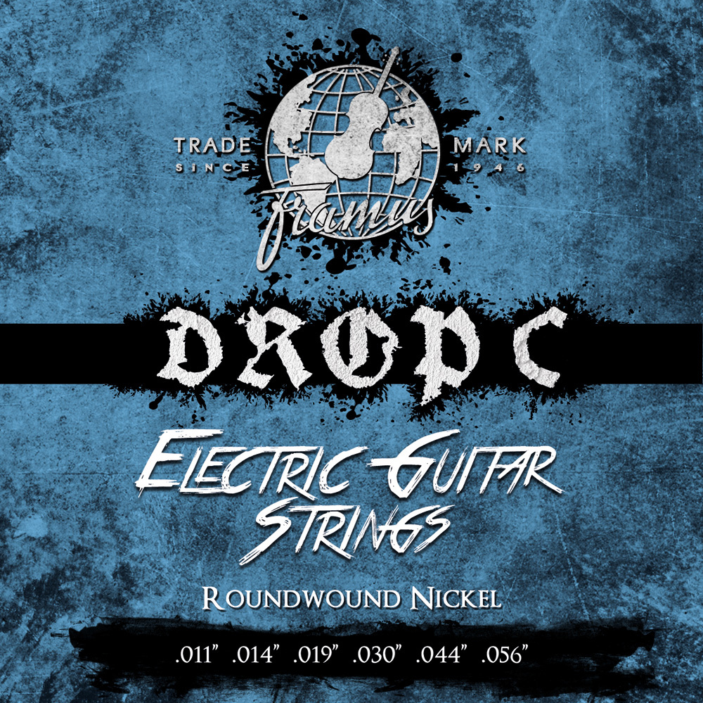 Framus Blue Label Electric Guitar String Set, Nickel-Plated Steel - Drop C and B, .011"-.056"