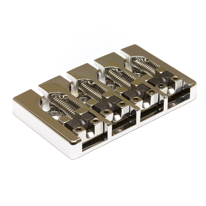 Ghost PN-8370-C4 - Loaded Hipshot A Style Bass Bridge, 4-String - Chrome