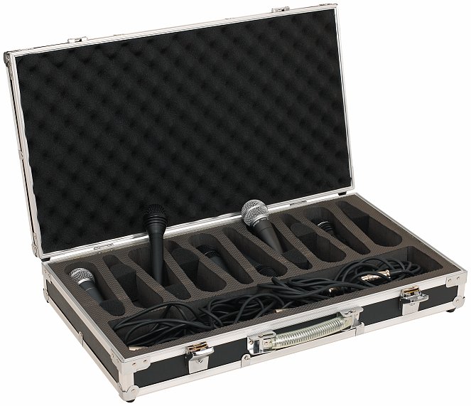 RockCase - Standard Line - Microphone Flight Case (10 Microphones)