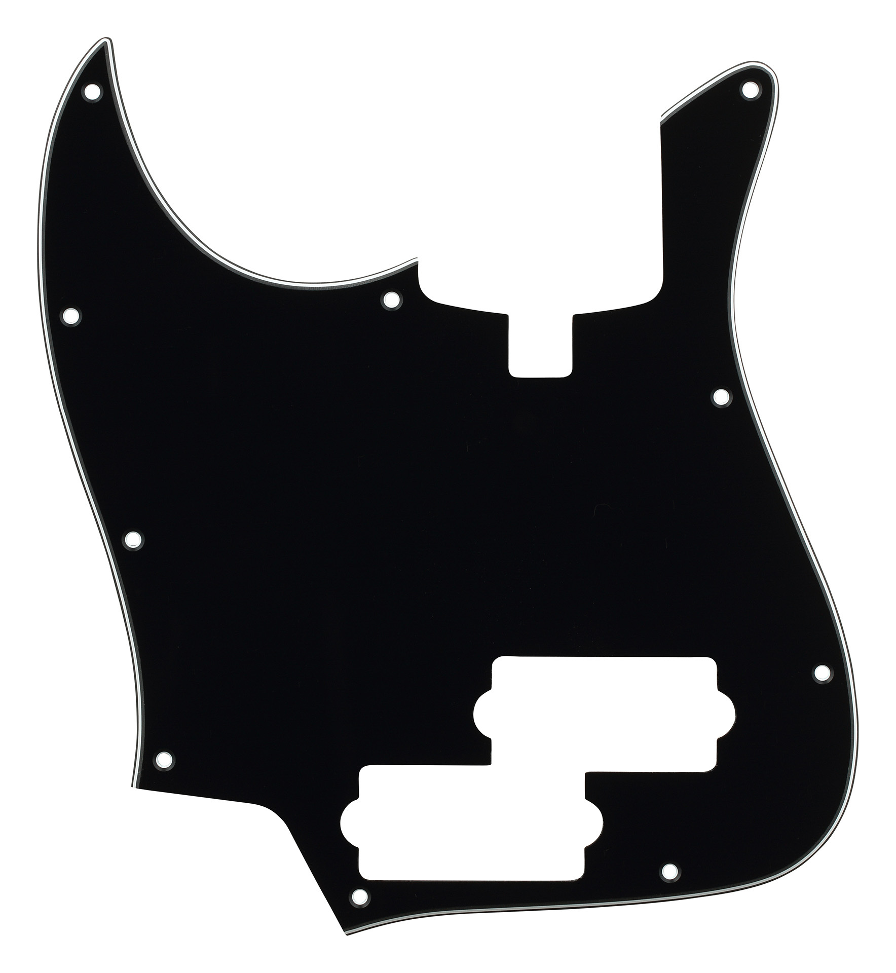 Sadowsky Parts - 21 Fret PJ Bass Pickguard - 4 String - Black Lefthand