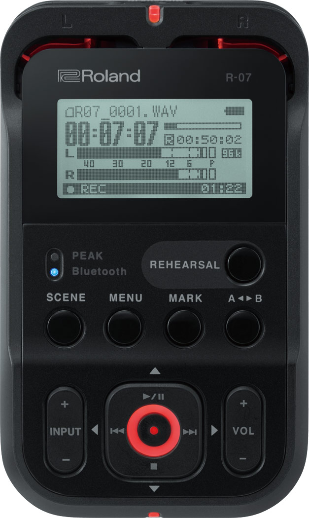 ROLAND R-07 High-Resolution Audio Recorder