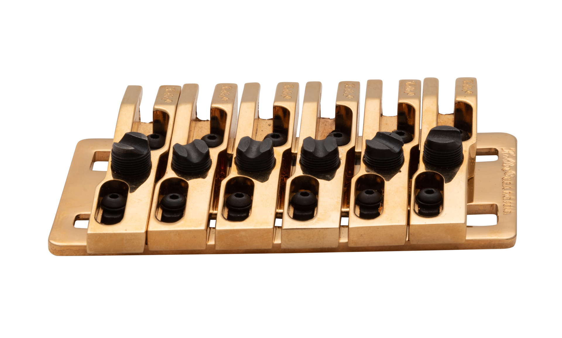 Kahler 2450-N6 - 6-String Bass Fixed Bridge - Gold