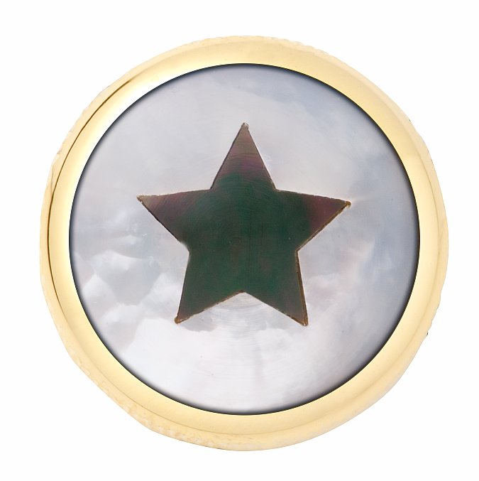 Framus & Warwick - Potentiometer Dome Knob, Star, Inlay - Gold