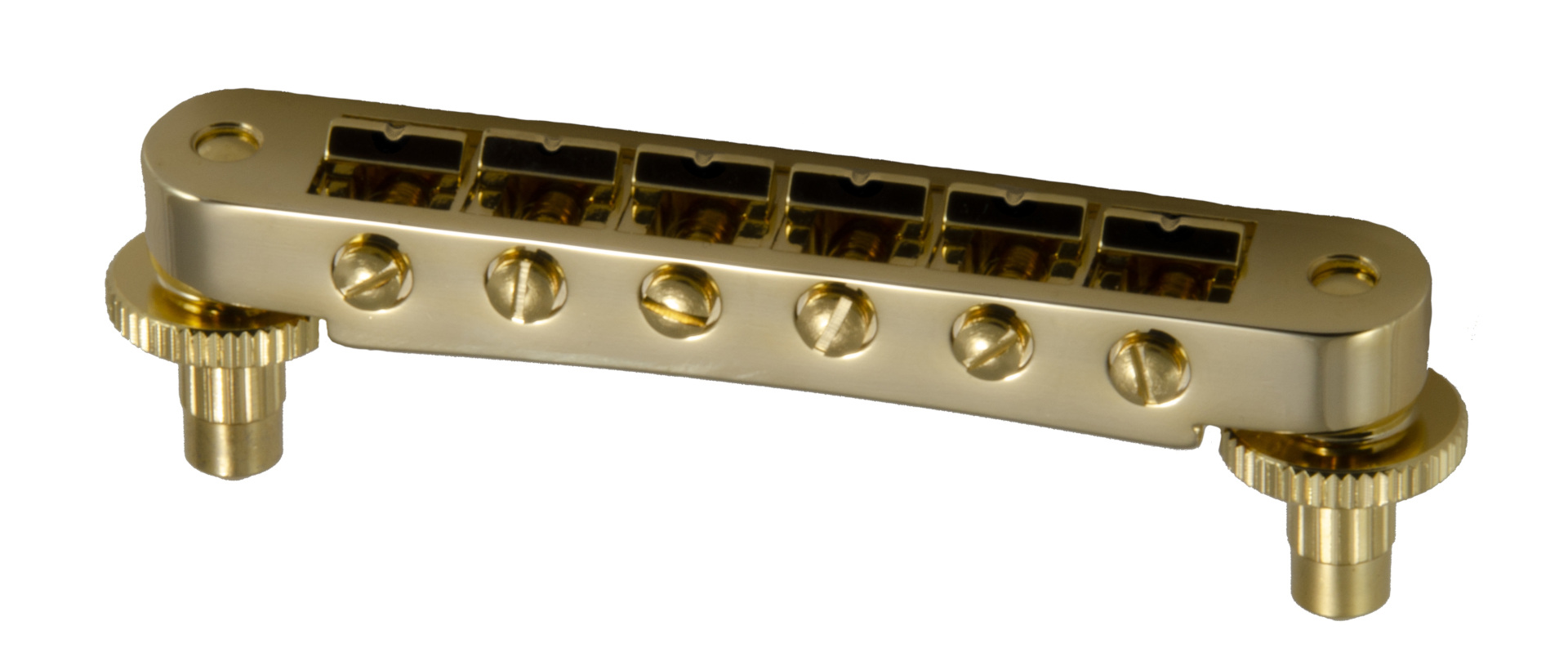 Grover 520G Tune-O-Matic Guitar Bridge (Notched) - Gold
