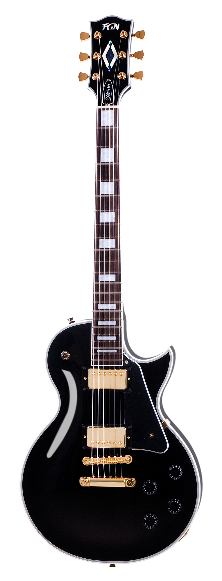 FGN E-Gitarre Neo Classic LC10 Black + Tasche