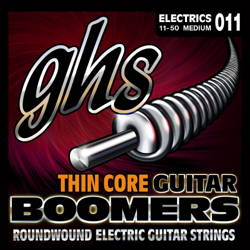 GHS Thin Core Guitar Boomers - TC-GBM - Electric Guitar String Set, Medium, .010-.050