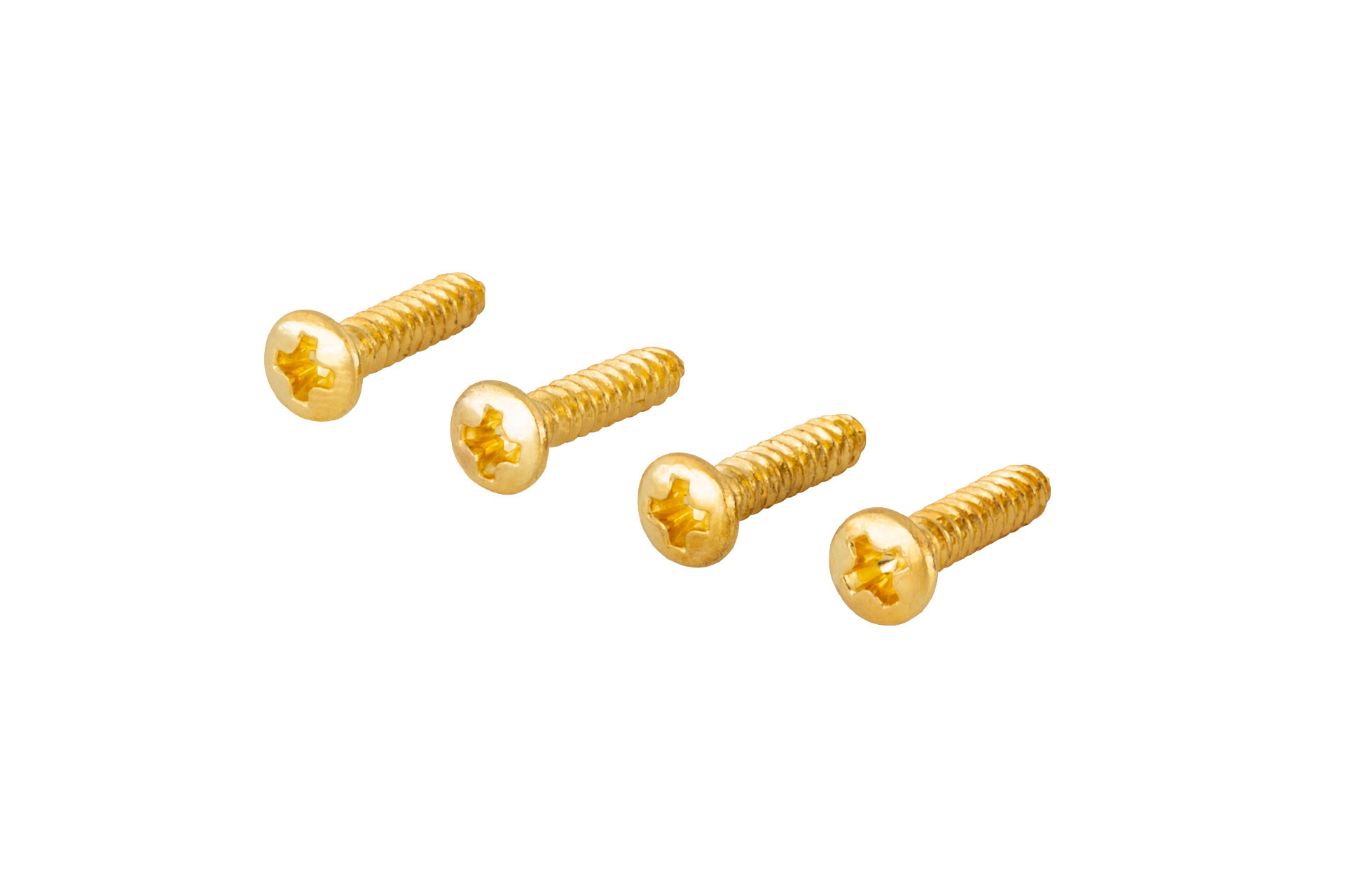 Framus & Warwick Parts - Countersunk Screw for String Retainer, 2,2 mm x 13 mm, 4 pcs. - Gold