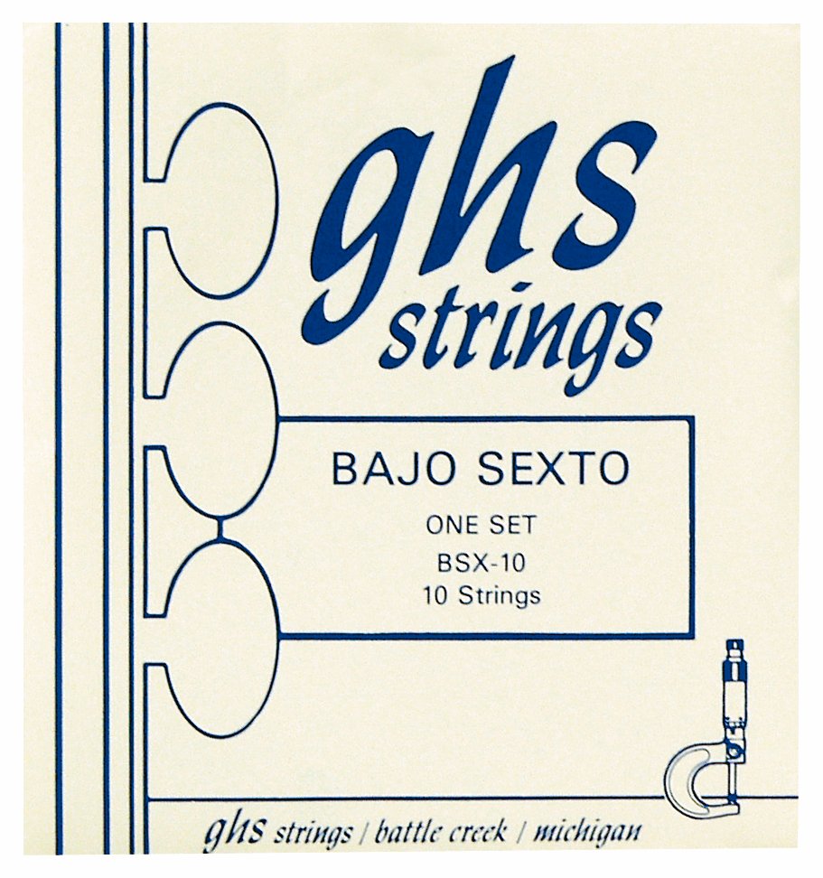 GHS Bajo Sexto, Acoustic Guitar String Set,  Loop End 10 String, .024-.078