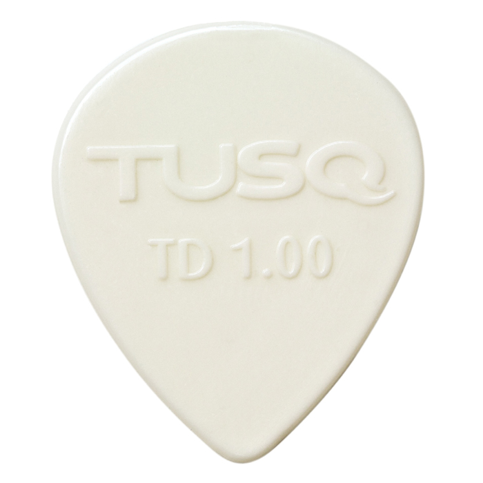 TUSQ - Tear Drop Picks, Player's Pack, 6 pcs., white, 1.00 mm