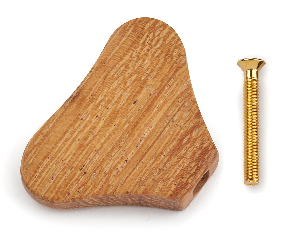 Warwick Parts - Wooden Peg for Warwick Machine Heads - Afzelia (with Gold Screw)