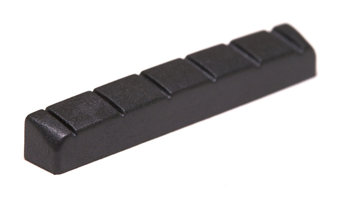 Black TUSQ XL PT-6235-00 - Slotted Guitar Nut (1 3/4" Long) - Acoustic / Electric, Flat