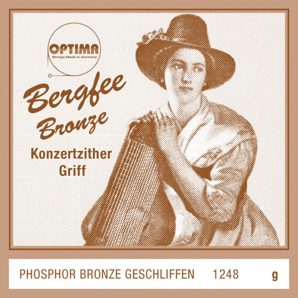 Bergfee Optima Zither-Saiten Griffsaite g Phosphor Bronze geschliffen 1248 verl.