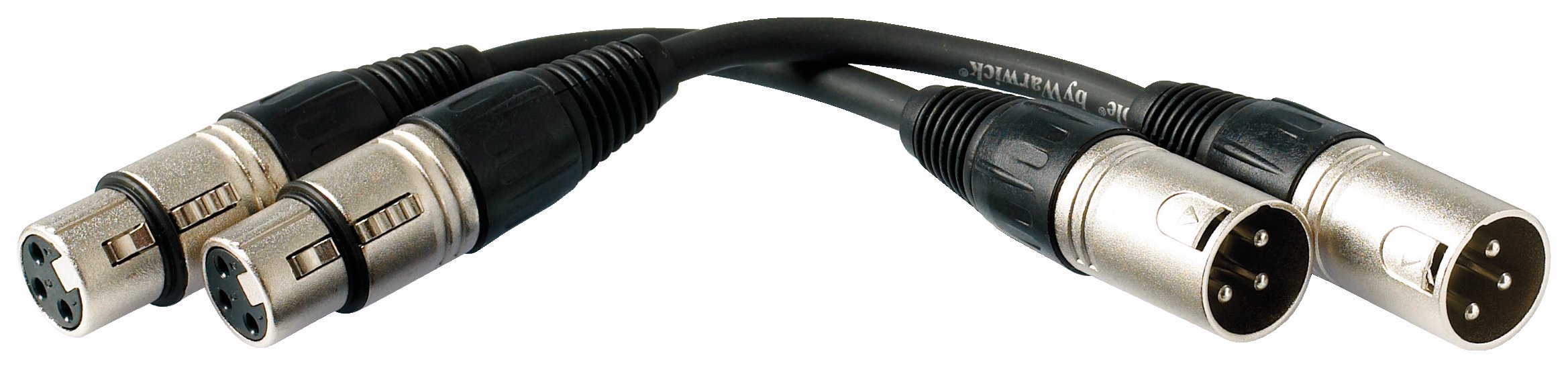 RockCable Patch Cable - XLR (male) to XLR (female) - 15 cm / 5.91"