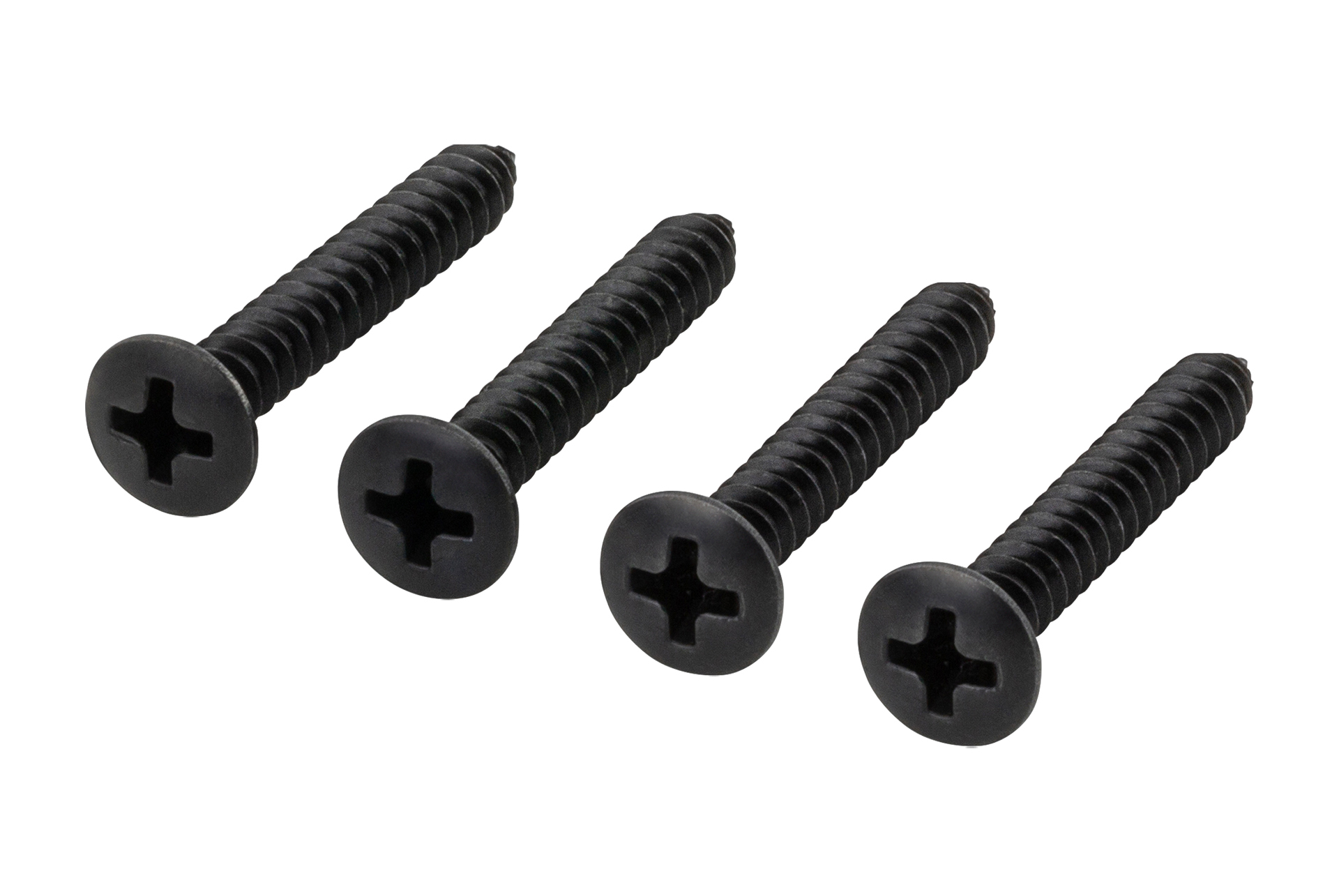 Framus & Warwick Parts - Countersunk Short Screws for Bolt-On Neck, 4,2 mm x 30 mm, 4 pcs. - Black